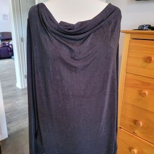 Black Cowel Neck Top